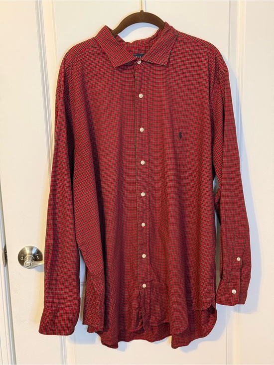 Ralph Lauren Other - Polo Ralph Lauren Men’s 2XB Red Plaid Button Front Shirt Big Tall Cotton
